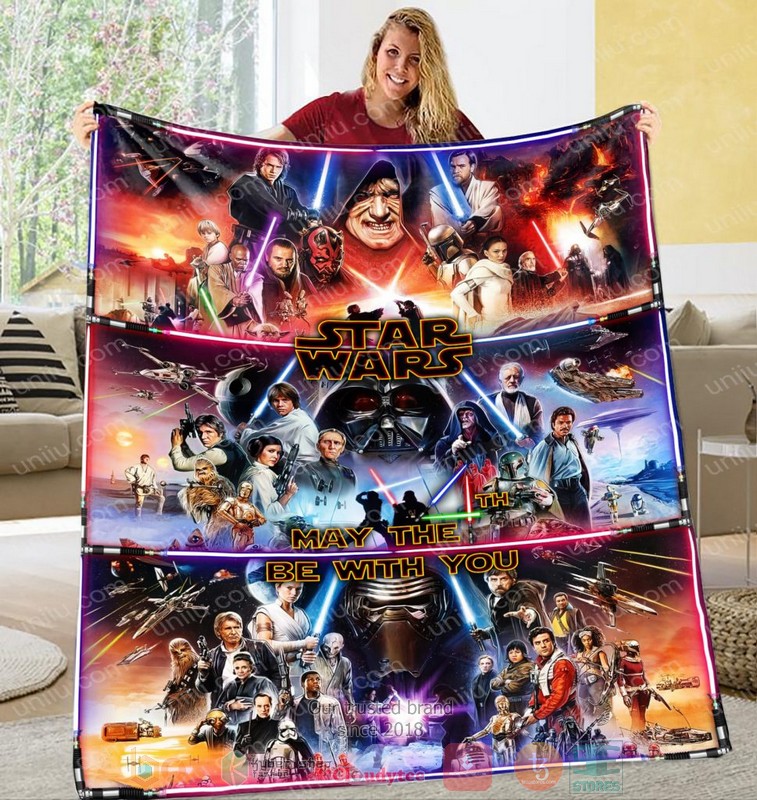 Personalized May The Be With You Blanket Star Wars Blanket Personalized May The Be With You Blanket Star Wars Blanket