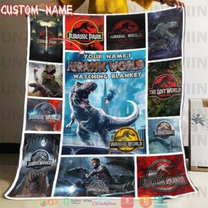 Personalized This Is My Jurassic World Watching Blanket