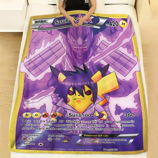 Pikachu-Sasuke-Sasukachu-Soft-Blanket-2
