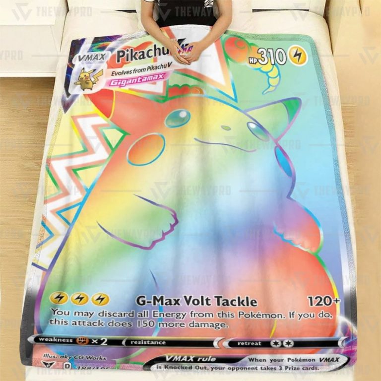 Pikachu-Vmax-Rainbow-Pokemon-Blanket-2