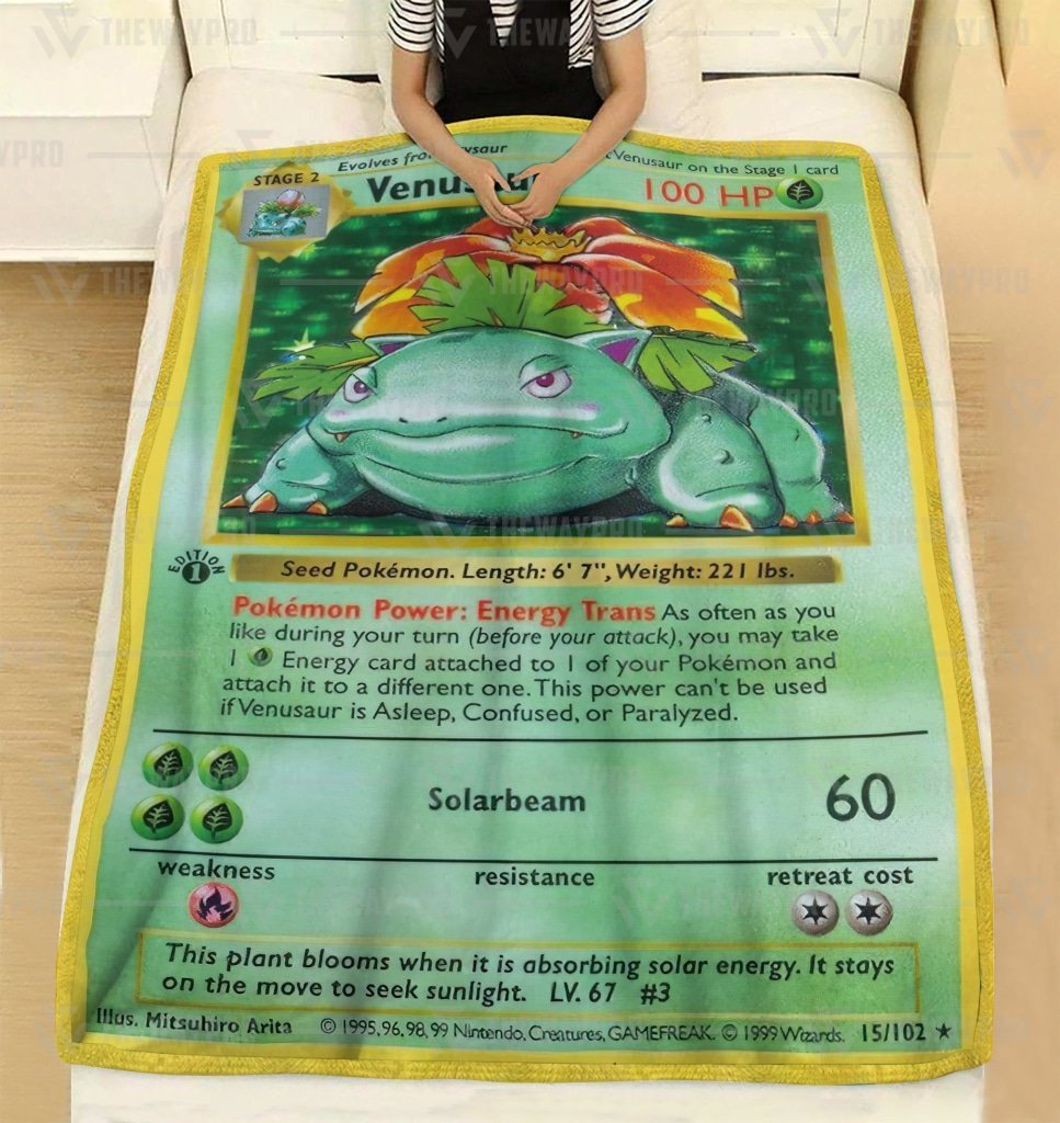 Pkm-Venusaur-Card-Blanket-1