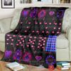 Playing Card Zodiac Neon Custom Pink Soft Blanket