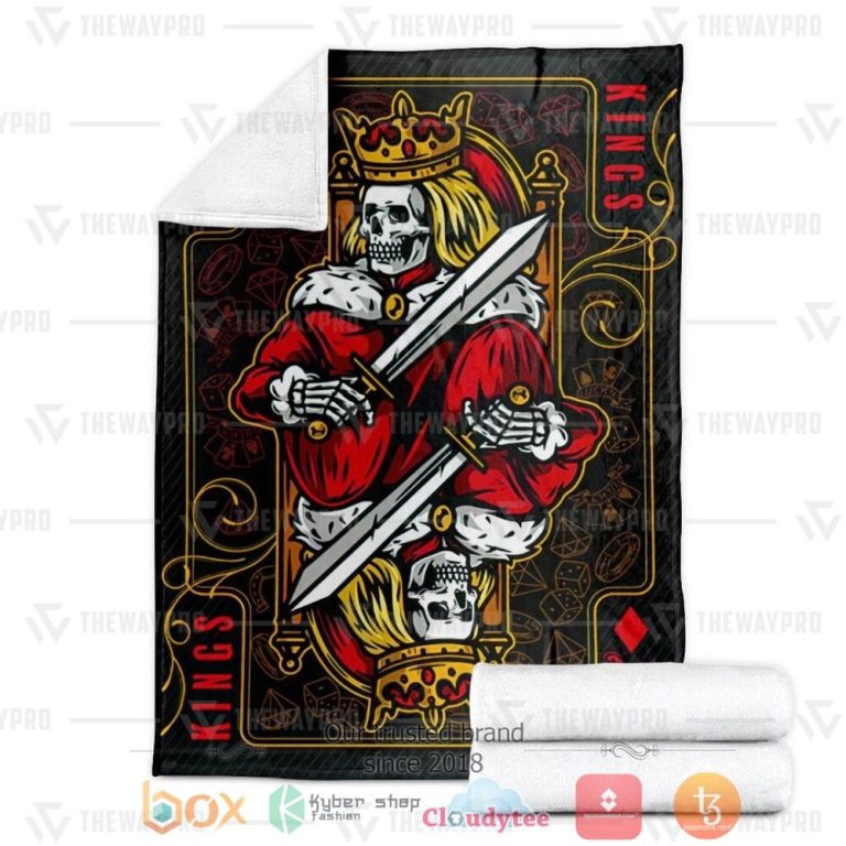 Playing-Cards-The-King-Custom-Soft-Blanket-2