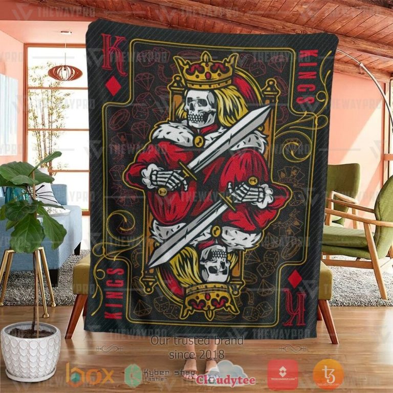 Playing-Cards-The-King-Custom-Soft-Blanket-3