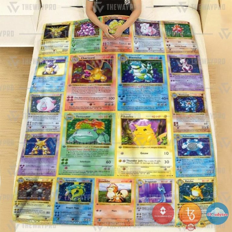 Pokemon-1St-Edition-Cards-Blanket-1