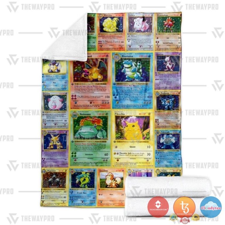 Pokemon-1St-Edition-Cards-Blanket-2