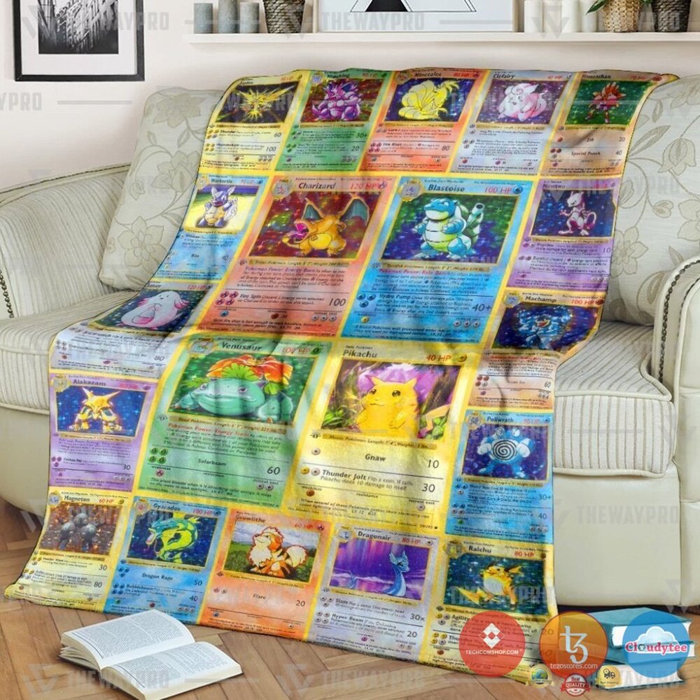 Pokemon 1St Edition Cards Blanket Pokemon 1St Edition Cards Blanket