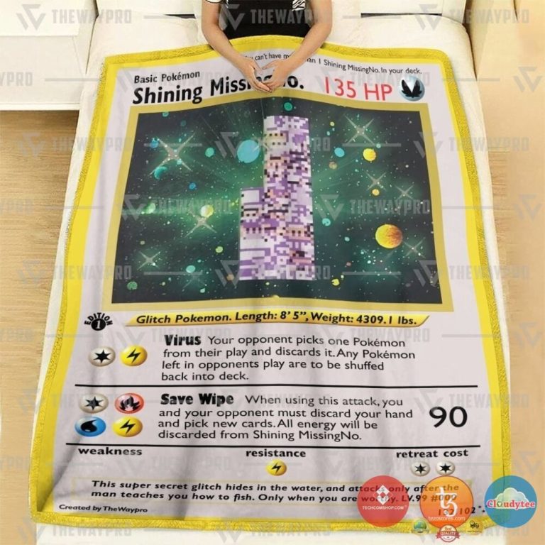 Pokemon-1St-Edition-Missingno.-Holo-Rare-Vintage-Blanket-1-1
