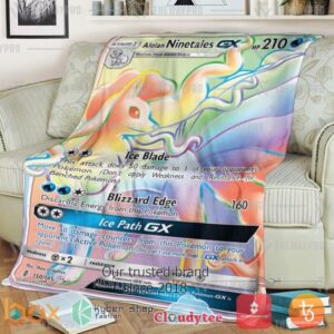 Pokemon Alolan Ninetales Gx Guardians Rising Blanket 2