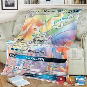 Pokemon Alolan Ninetales Gx Guardians Rising Blanket