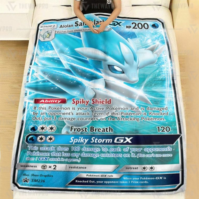 Pokemon-Alolan-Sandslash-Gx-Sun-And-Moon-Promos-Blanket-1