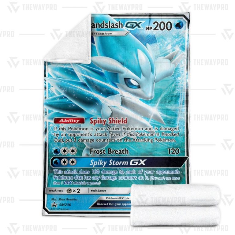 Pokemon-Alolan-Sandslash-Gx-Sun-And-Moon-Promos-Blanket-2