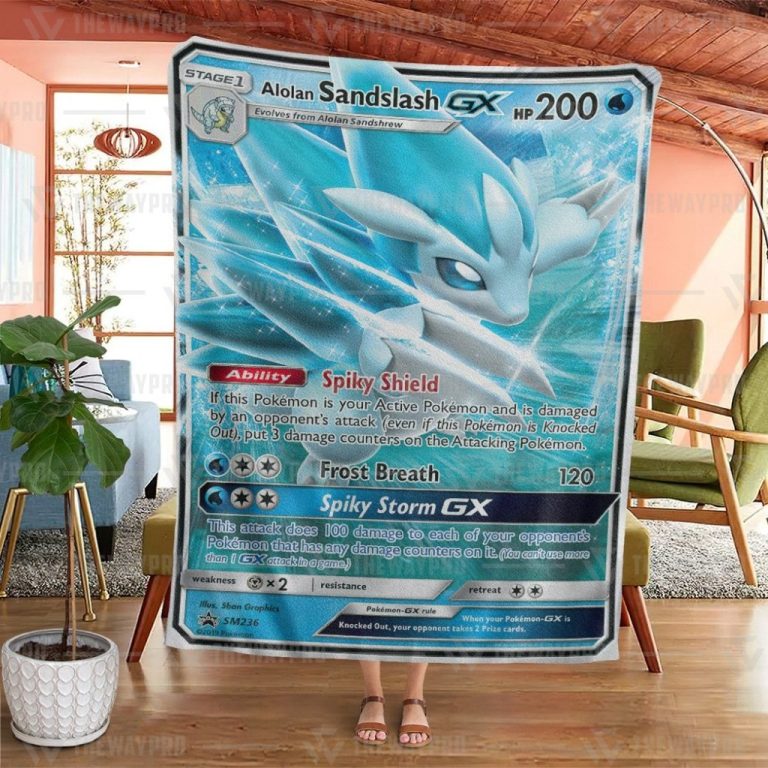 Pokemon-Alolan-Sandslash-Gx-Sun-And-Moon-Promos-Blanket-3