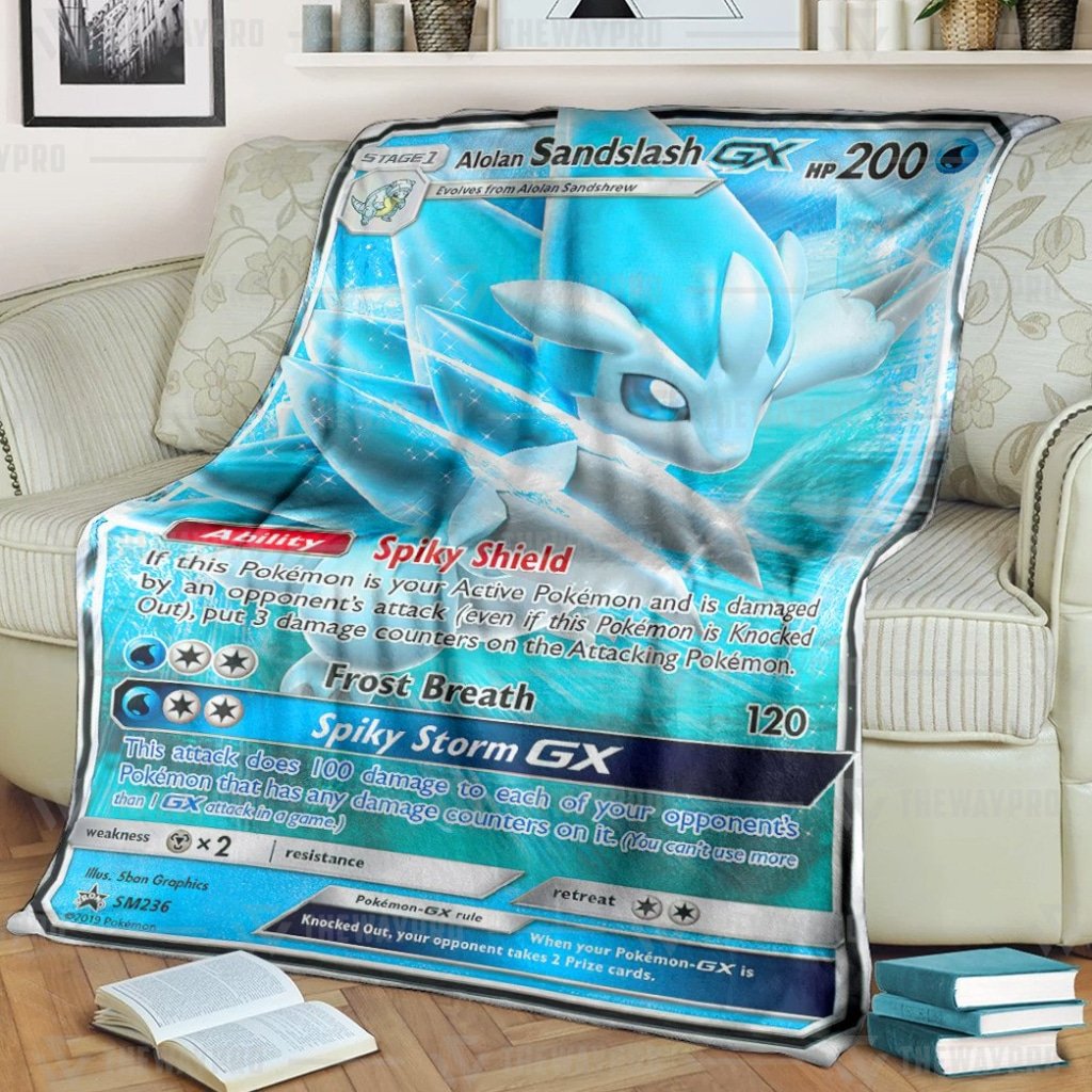 Pokemon Alolan Sandslash Gx Sun And Moon Promos Blanket Pokemon Alolan Sandslash Gx Sun And Moon Promos Blanket
