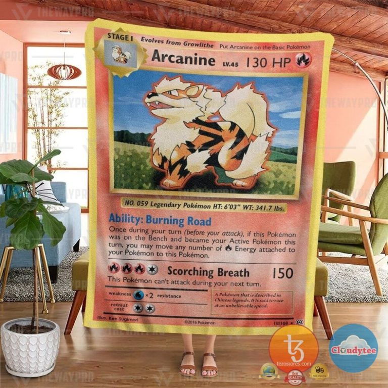 Pokemon-Arcanine-Evolutions-Blanket-1