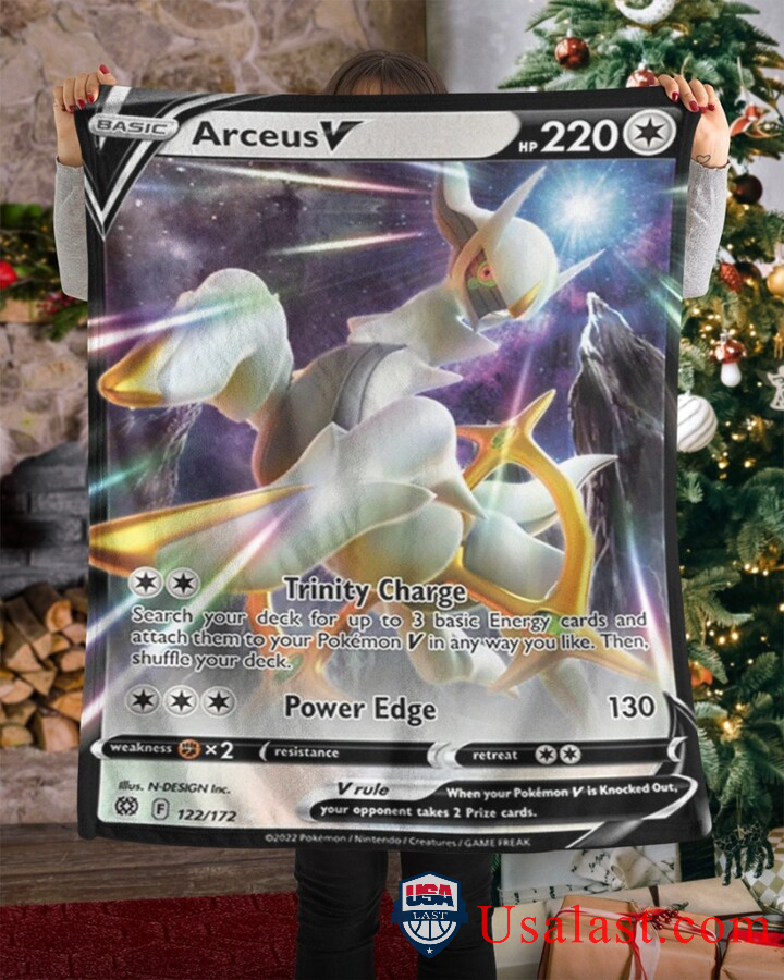 Pokemon Arceus V Brilliant Stars Blanket Pokemon Arceus V Brilliant Stars Blanket