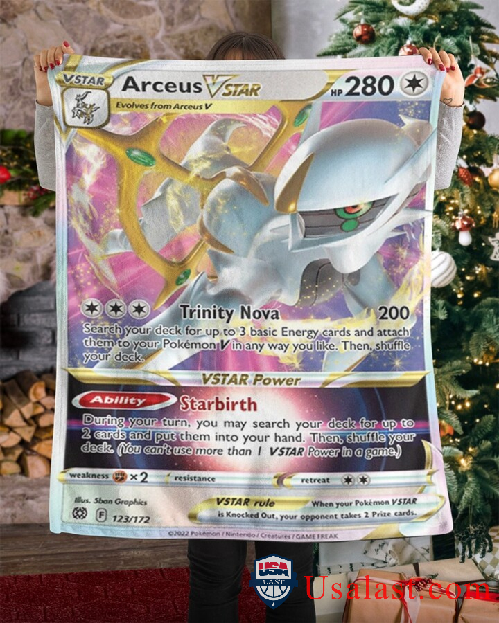 Pokemon Arceus V Star Brilliant Stars Blanket Pokemon Arceus V Star Brilliant Stars Blanket