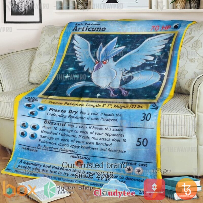 Pokemon Articuno Blanket 2 Pokemon Articuno Blanket 2