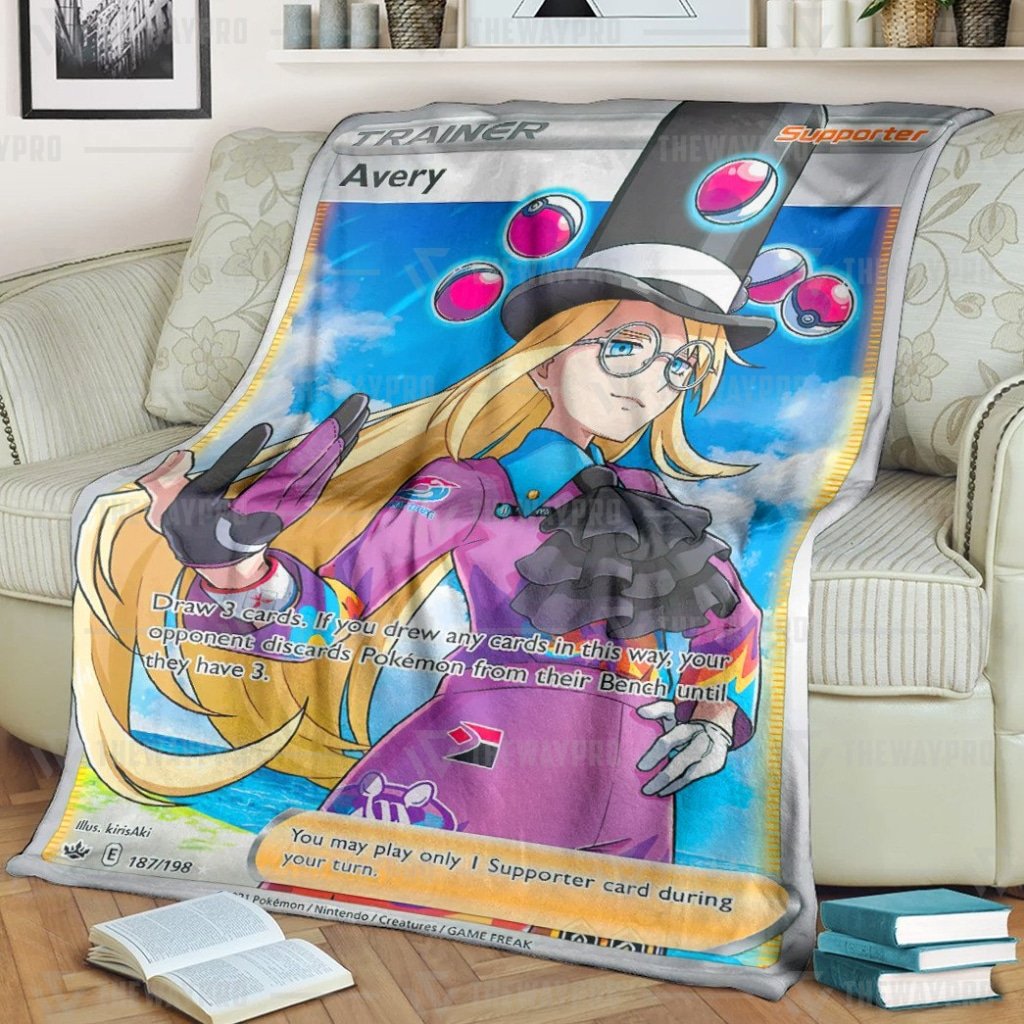 Pokemon Avery Trainer Blanket Pokemon Avery Trainer Blanket