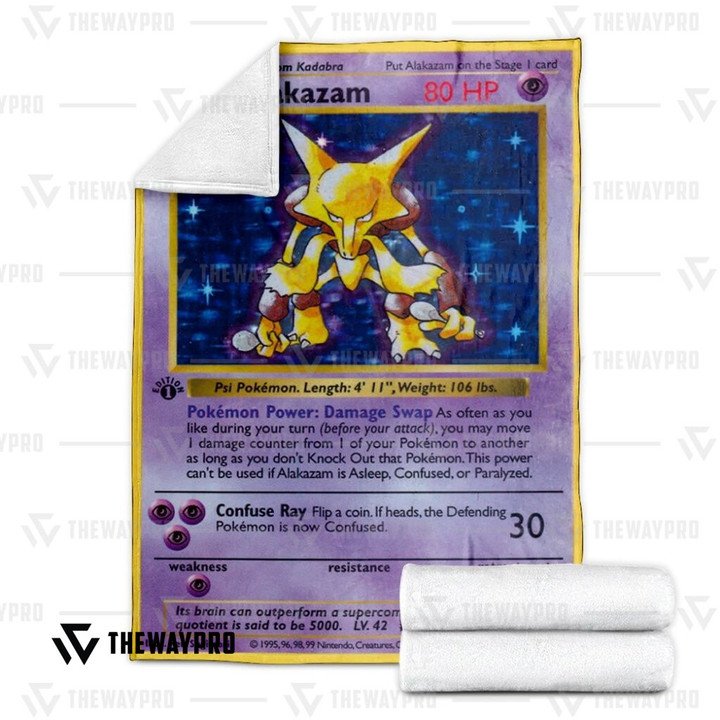Pokemon-Basic-Alakazam-Bedding-Set-And-Quilt-Blanket-2