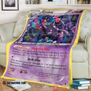 Pokemon Basic Crobat Soft Blanket 3