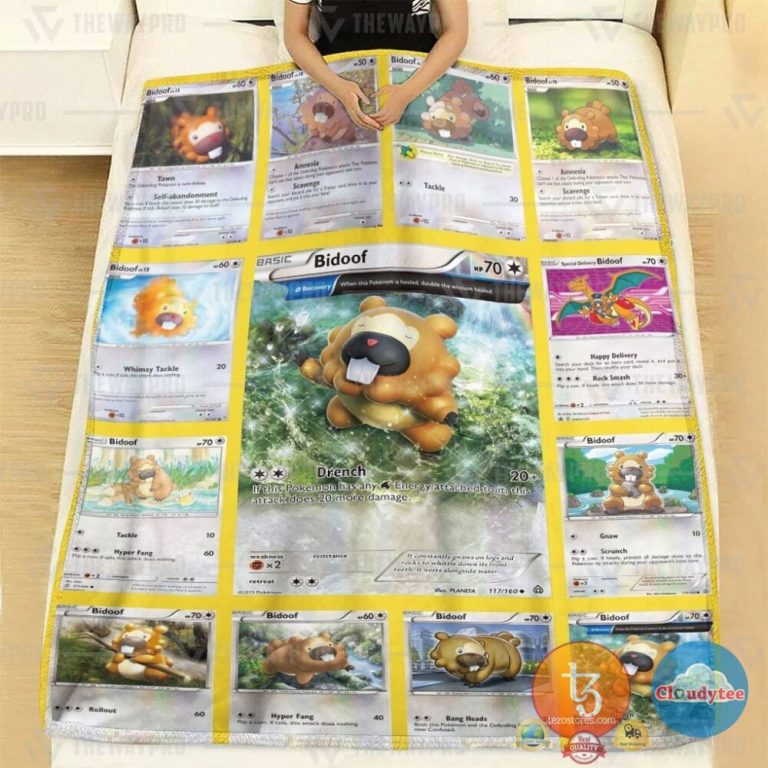 Pokemon-Bidoof-Cards-Blanket-2