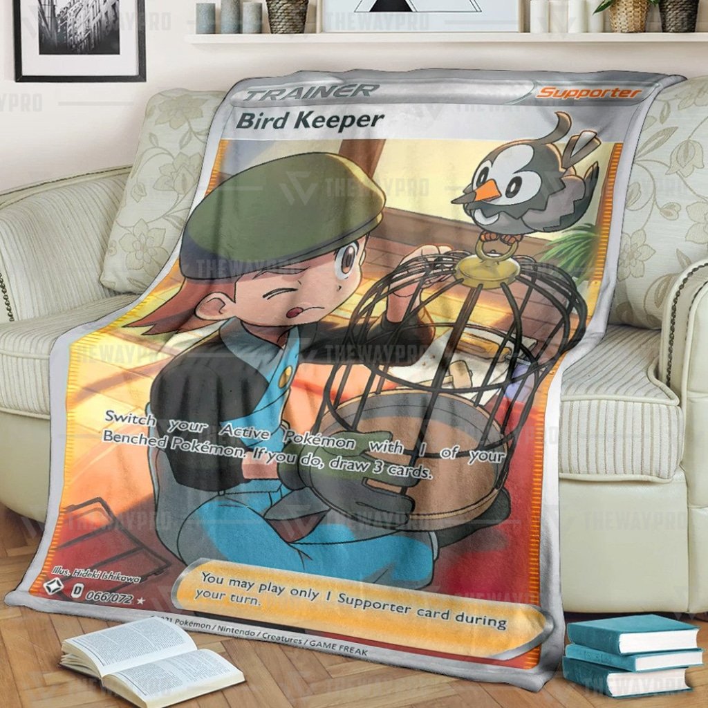 Pokemon Bird Keeper Shining Fates Trainer Blanket Pokemon Bird Keeper Shining Fates Trainer Blanket