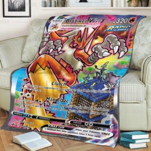 Pokemon Blaziken Vmax Chilling Reign Blanket 2