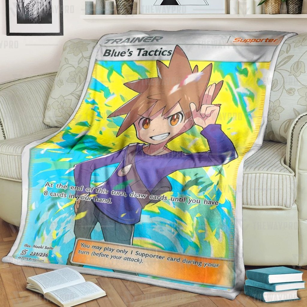 Pokemon Blues Tactics Trainer Blanket Pokemon Blues Tactics Trainer Blanket