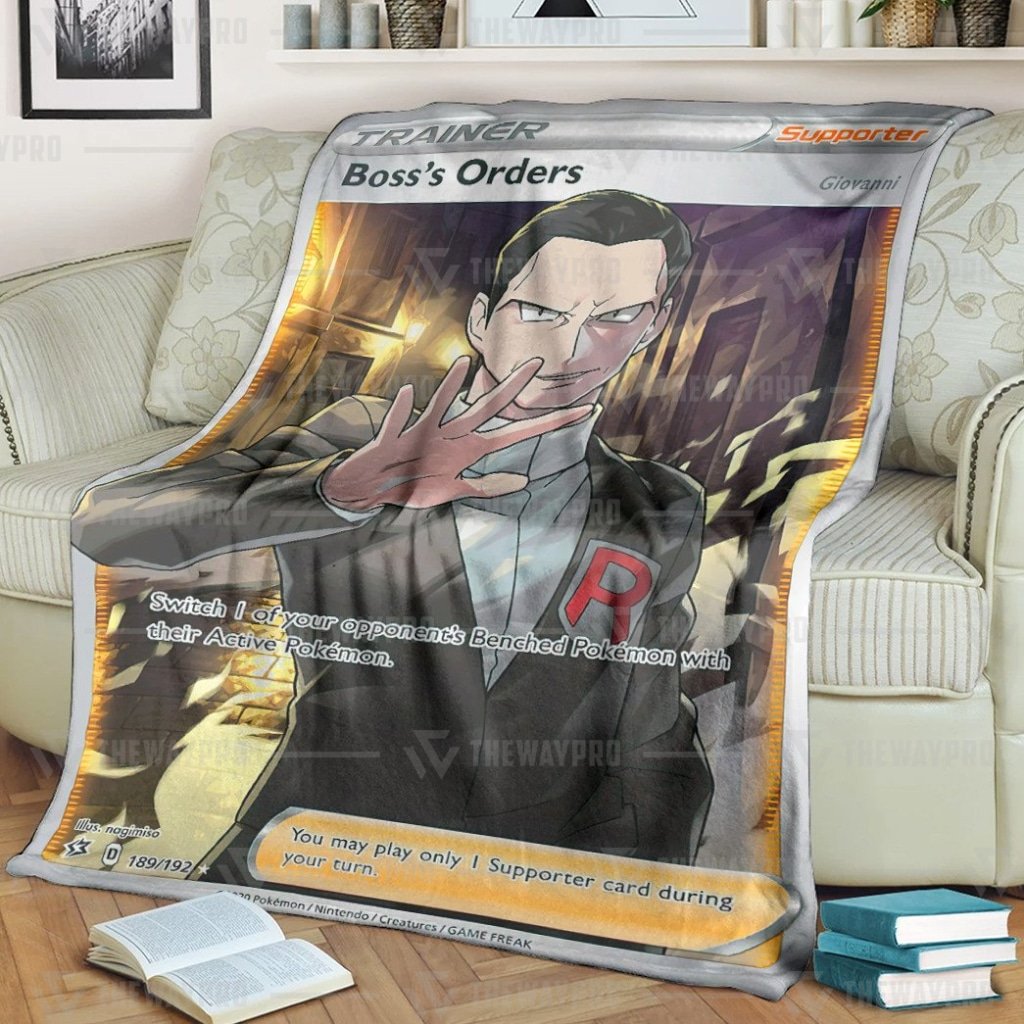 Pokemon Bosss Orders Trainer Blanket Pokemon Bosss Orders Trainer Blanket
