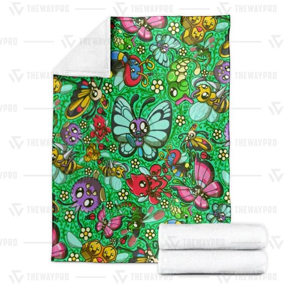 Pokemon Bug Soft Blanket Pokemon Bug Soft Blanket