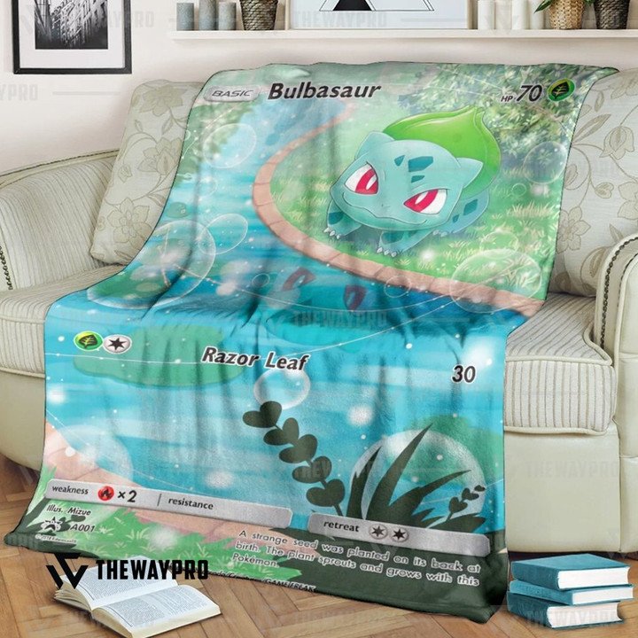 Pokemon Bulbasaur Custom Bedding Set And Quilt Blanket Pokemon Bulbasaur Custom Bedding Set And Quilt Blanket