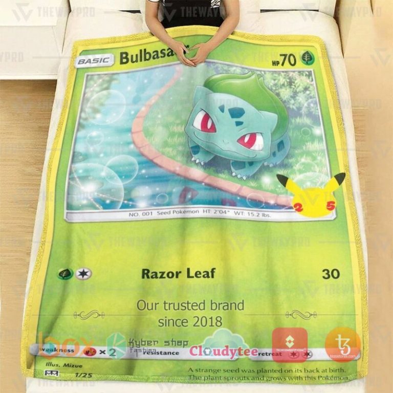 Pokemon-Bulbasaur-Mcdonald-Collection-2021-Blanket-1