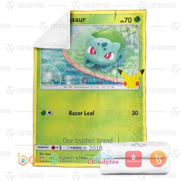 Pokemon-Bulbasaur-Mcdonald-Collection-2021-Blanket-2