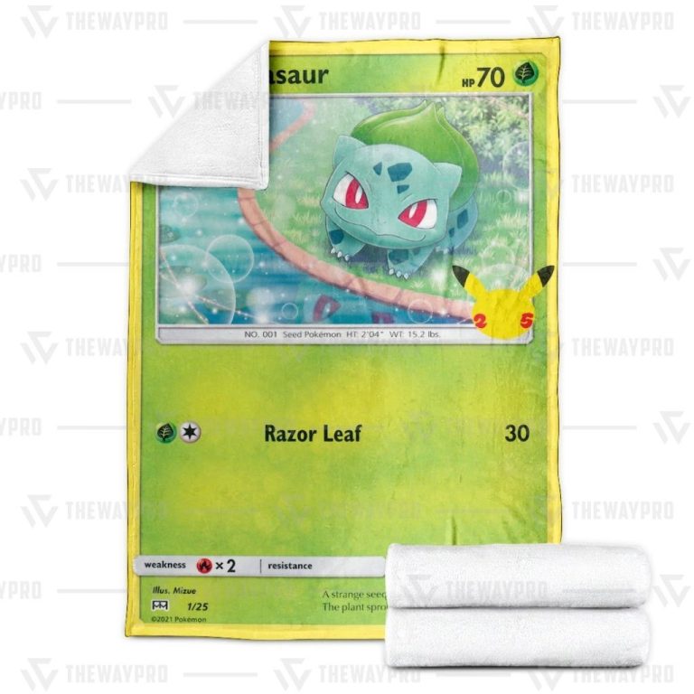Pokemon-Bulbasaur-McdonaldS-Collection-2021-Blanket-2