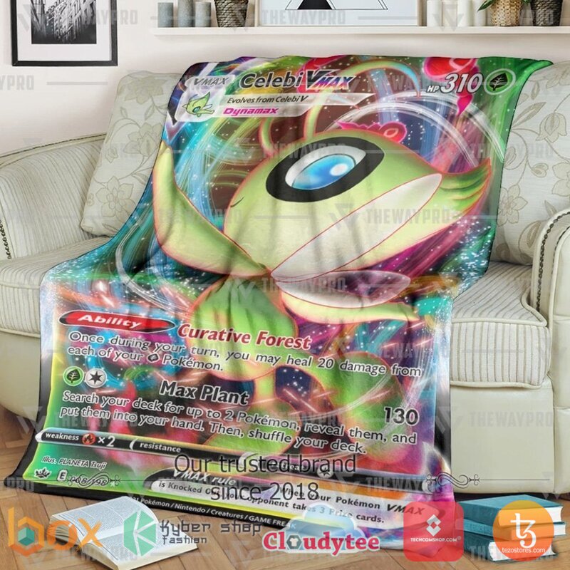Pokemon Celebi Vmax Chilling Reign Blanket 2 Pokemon Celebi Vmax Chilling Reign Blanket 2