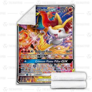 Pokemon Charizard And Braixen Blanket