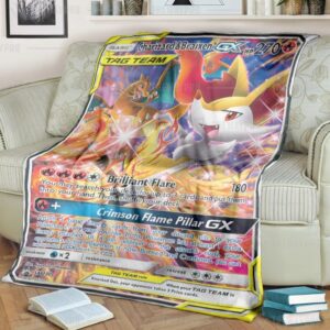 Pokemon Charizard And Braixen Gx Blanket