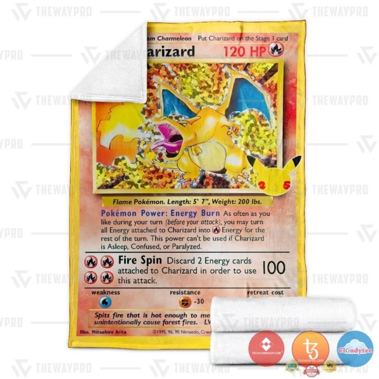 Pokemon-Charizard-Celebrations-Holo-Blanket-2