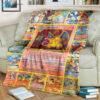 Pokemon Charizard Evolution Full Printing Soft Blanket