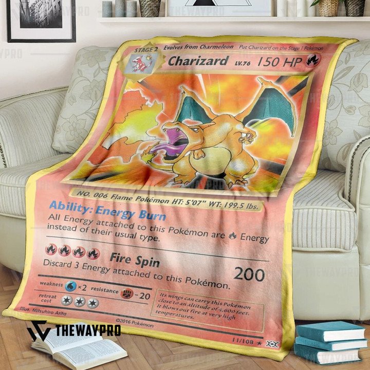 Pokemon Charizard Evolutions Bedding Set And Quilt Blanket Pokemon Charizard Evolutions Bedding Set And Quilt Blanket