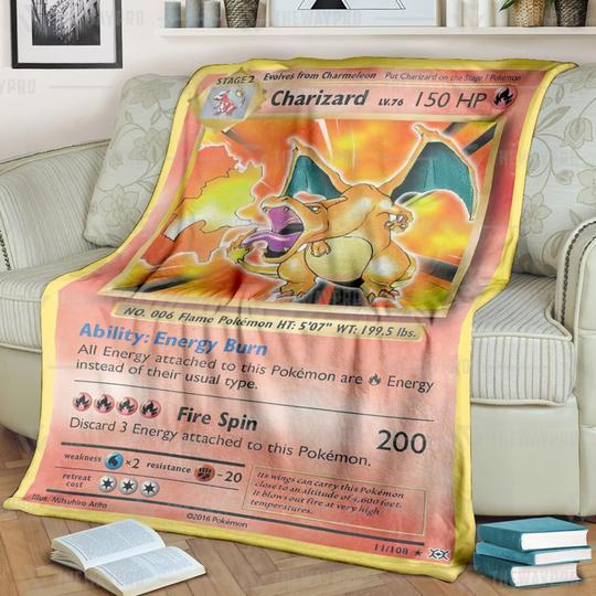 Pokemon-Charizard-Evolutions-Blanket-2