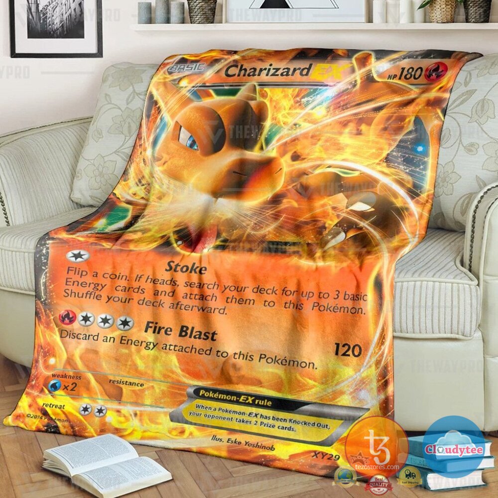 Pokemon Charizard Ex Xy Promos Blanket Pokemon Charizard Ex Xy Promos Blanket
