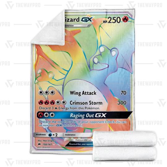 Pokemon-Charizard-Gx-Blanket-Rug-Tumbler-1