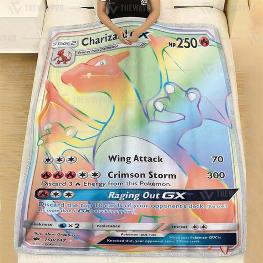 Pokemon-Charizard-Gx-Blanket-Rug-Tumbler-2