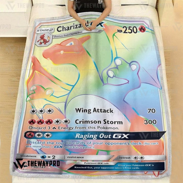 Pokemon-Charizard-Gx-Custom-Bedding-Set-And-Quilt-Blanket-1