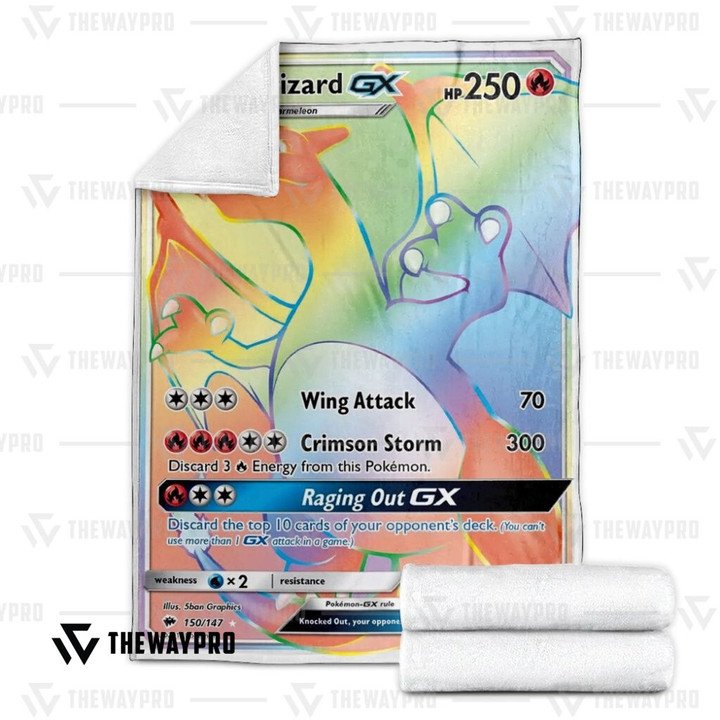 Pokemon-Charizard-Gx-Custom-Bedding-Set-And-Quilt-Blanket-2
