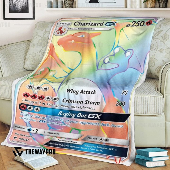Pokemon Charizard Gx Custom Bedding Set And Quilt Blanket Pokemon Charizard Gx Custom Bedding Set And Quilt Blanket