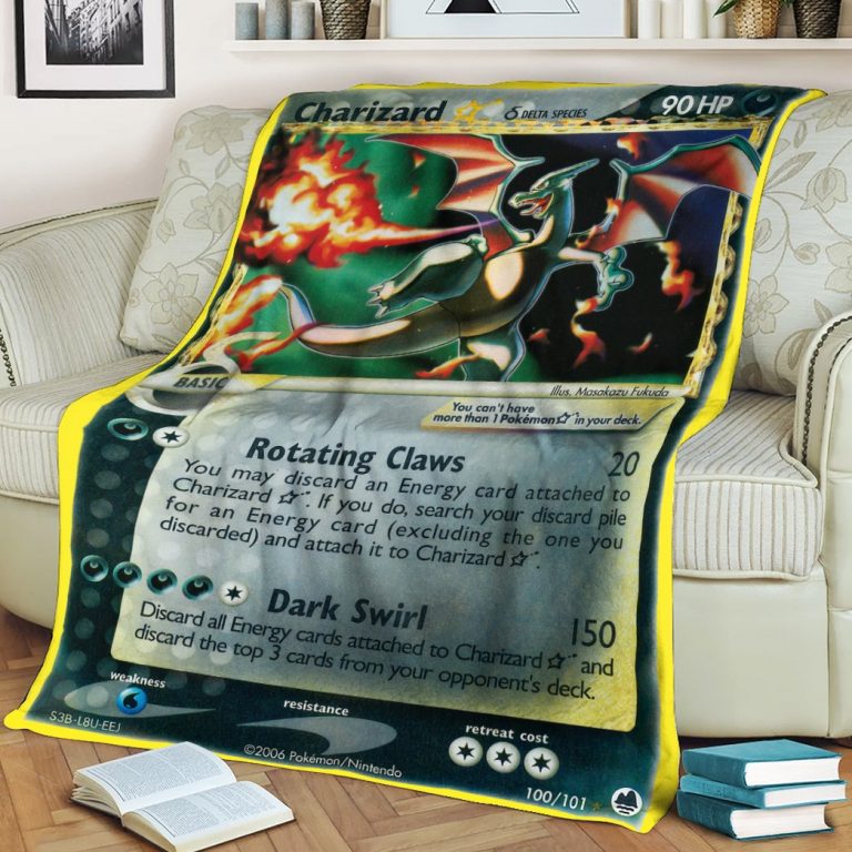 Pokemon-Charizard-Star-Gold-Star-Dragon-Blanket-3