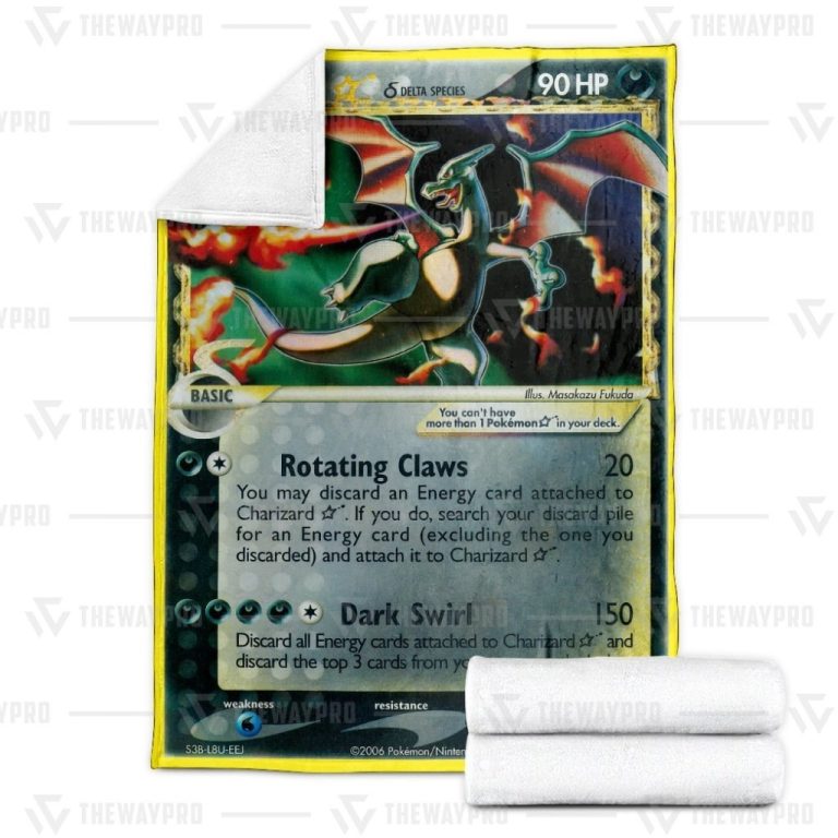 Pokemon-Charizard-Star-Gold-Star-Dragon-Frontiers-Blanket-2